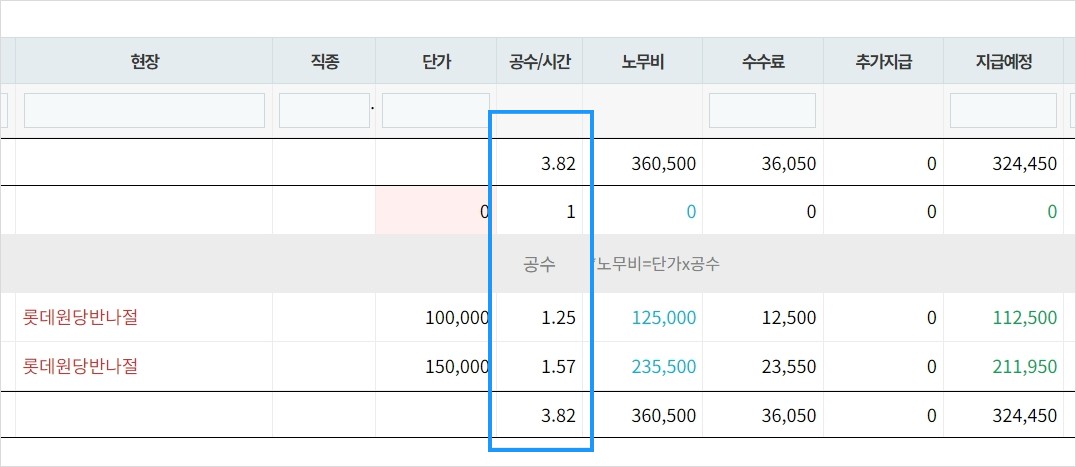 공수 입력 제한 변경 안내 - 소수점 1자리 -> 소수점 2자리